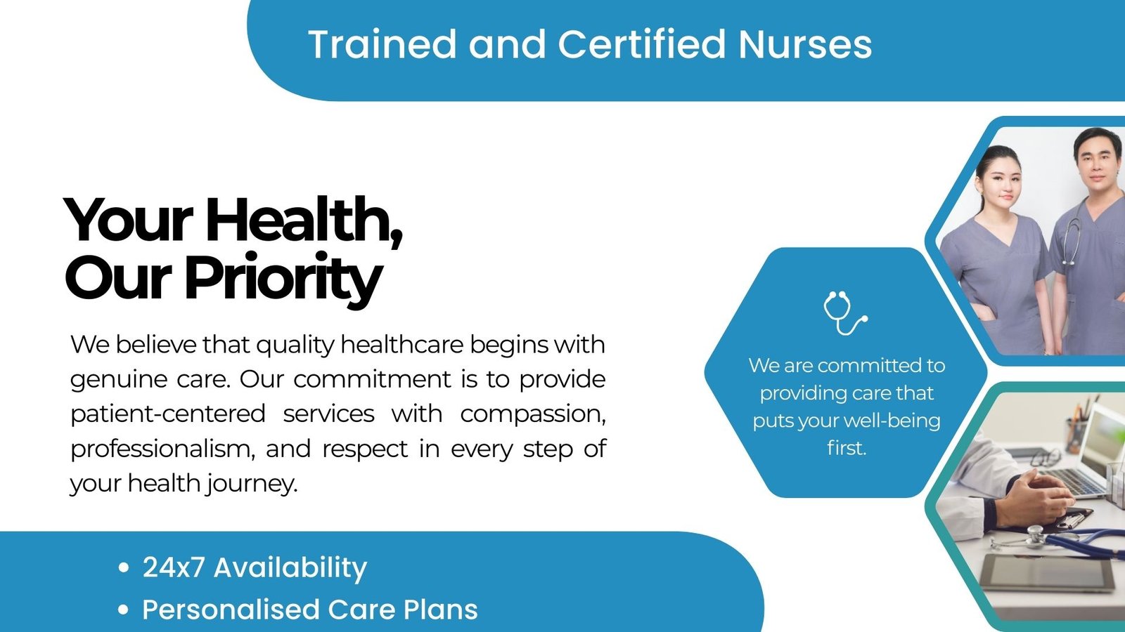 Teal and White Modern Health Care Presentation (1)